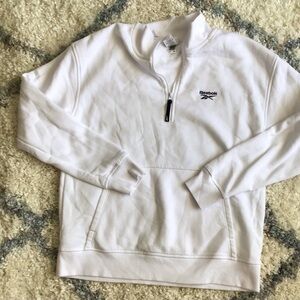 Reebok Sport Classic Lightweight Women's Quarter-zip Sweatshirt Sz M